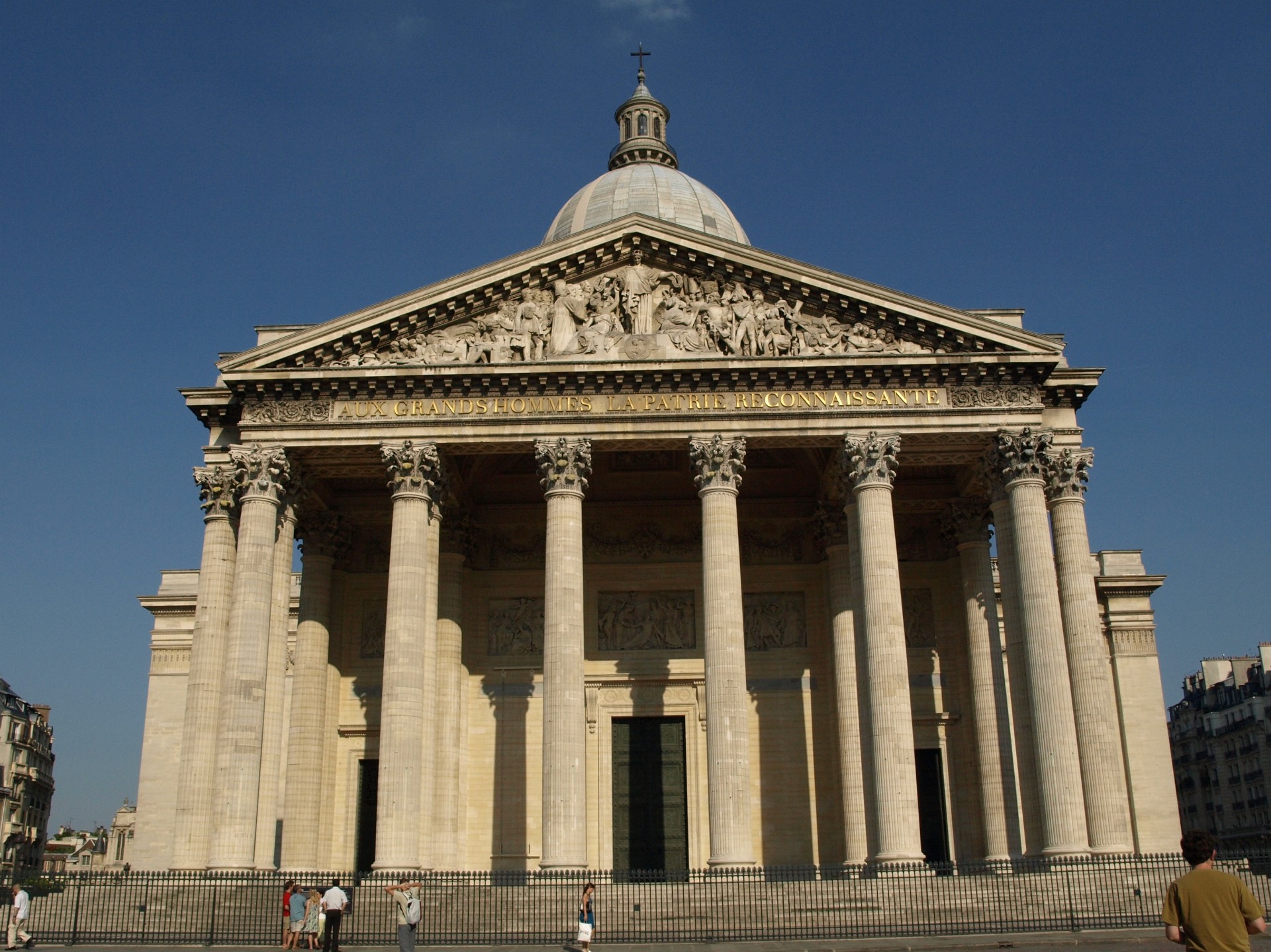 Pantheon From Its Neoclassic Fracade